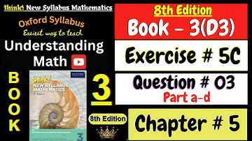 Exercise 5C Question 3 Part a-d | Chapter 5 | Book 3 Math | Coordinate Geometry | Gradient