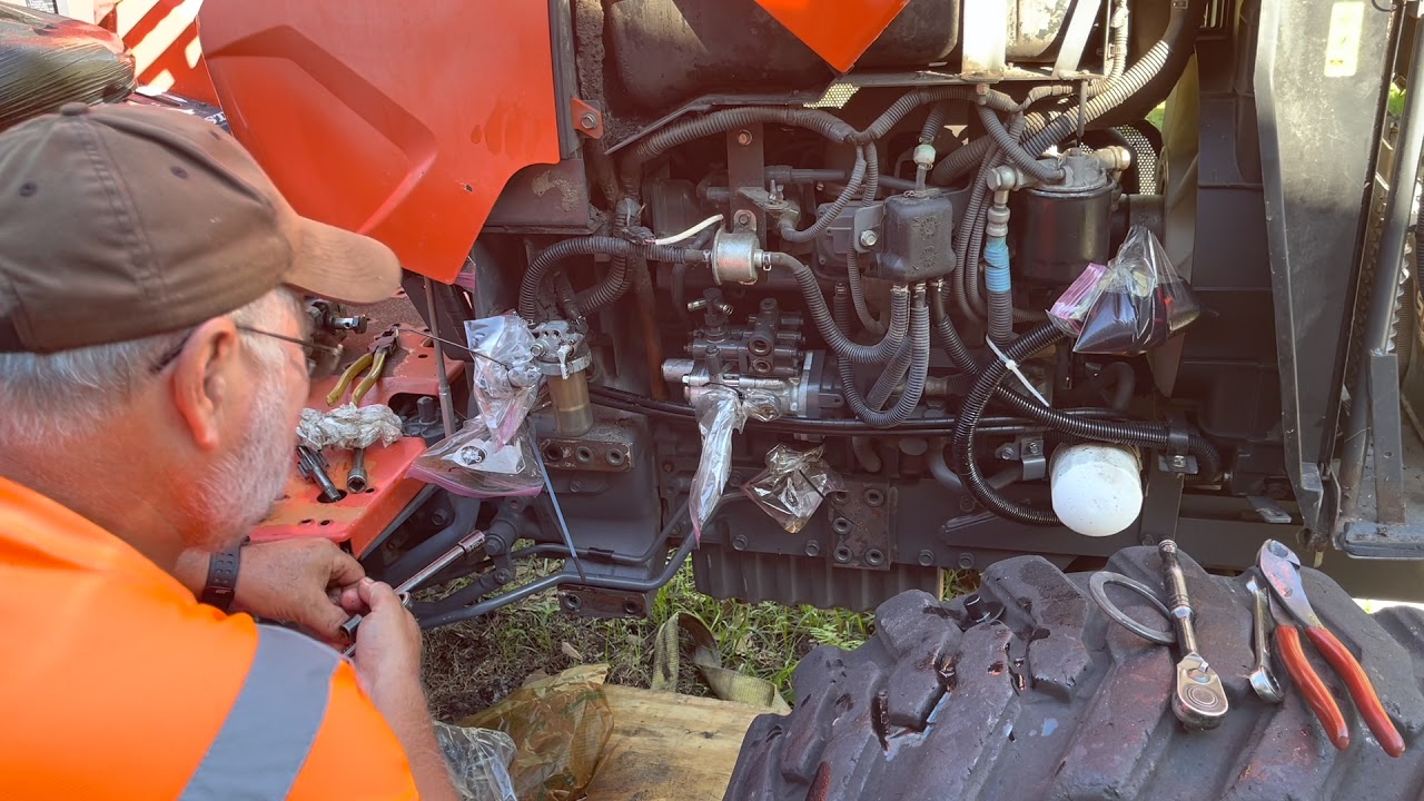56 Kubota MX4800 Hydraulic Pump Replacement YouTube