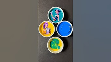 Golden Kpop Demon Hunters Color Mixing (part 96) #huntrix #kpopdemonhunters #colormixing #satisfying