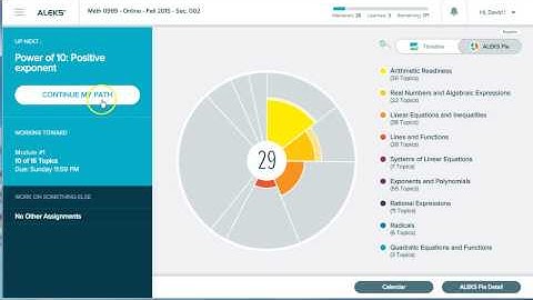 How Mastering Topics in ALEKS Works