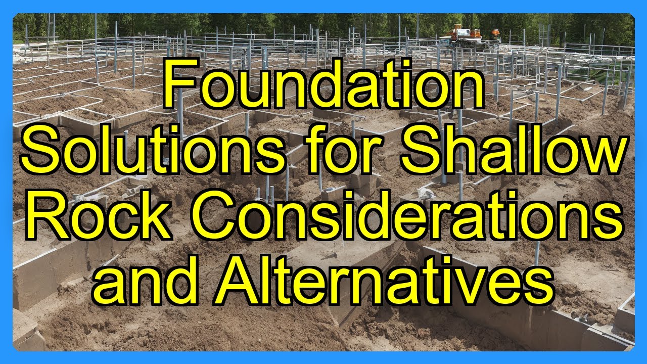 Foundation Solutions for Shallow Rock Considerations and Alternatives ...
