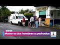 Matan a dos hombres a pedradas en Morelos | Noticias con Yuriria Sierra