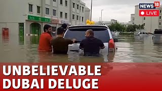 Dubai Rain LIVE Updates | Heavy Rain In Dubai Leads To Flood In The Desert City Of Dubai | N18L