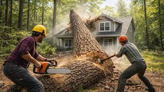 The Moment Everything Goes Wrong | Extreme Timber Operations Collapse