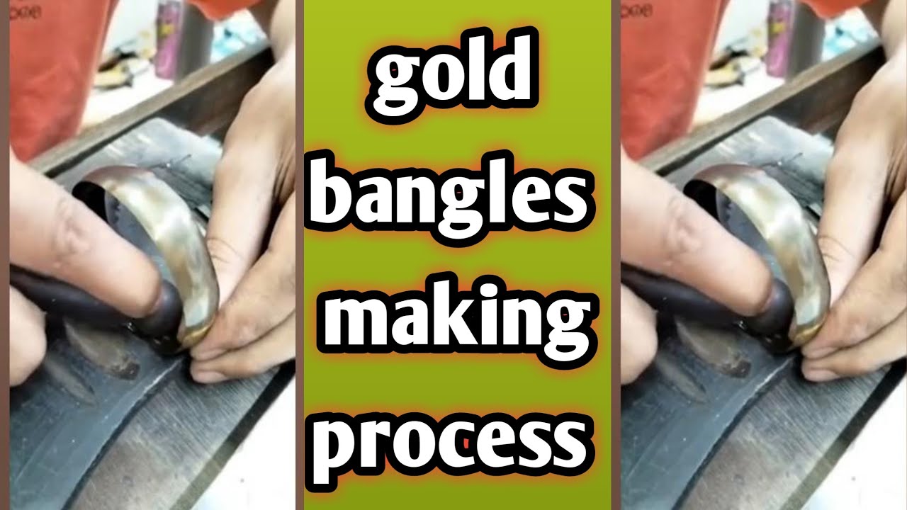 Bangle Making Process Making gold bangles process, #makinggoldjewellery, akthungar - YouTube