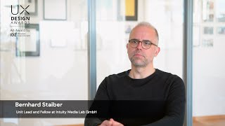 Meet the UX Design Awards jury: Bernhard Staiber