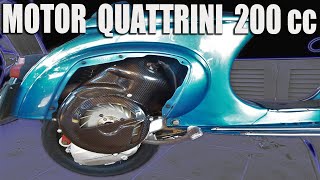 Montamos MOTOR QUATTRINI 200cc en una VESPA PRIMAVERA    Parte. 2