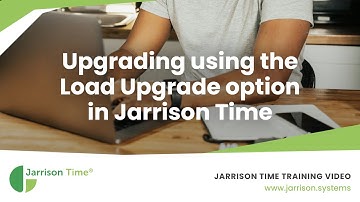 Upgrading using the Load Upgrade option in Jarrison Time