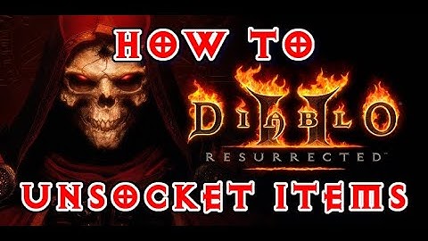 Diablo 2 Resurrected How to Unsocket Items - Erase Gems, Jewels, and Runes