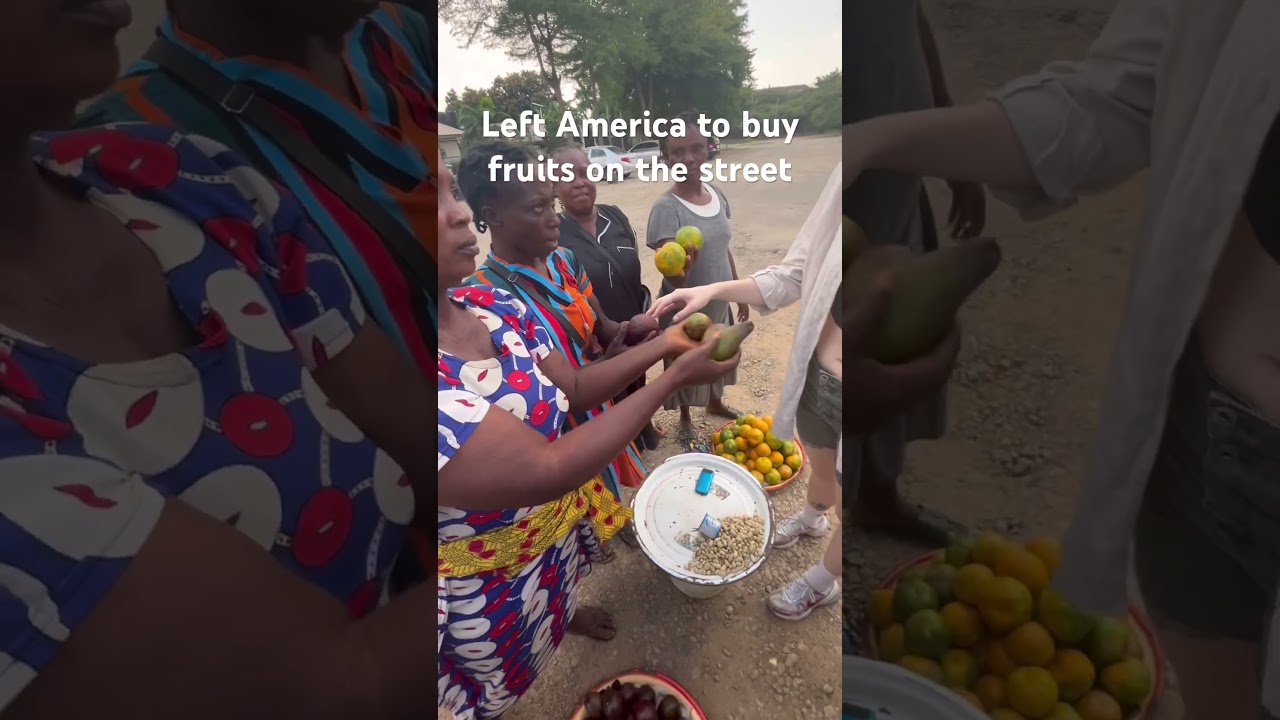 Left America to buy fruits on the street 