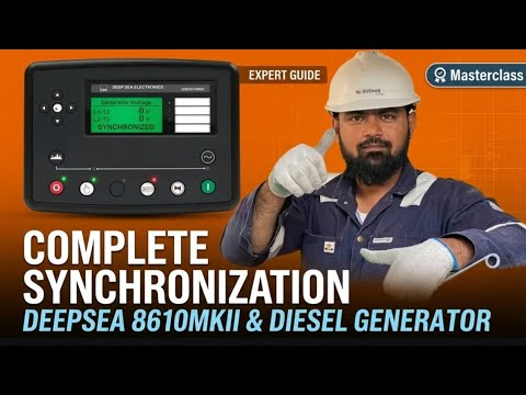 How to synchronize diesel generator with DSE8610 controler | Synchronize kaise kare DSE 8610 MkII 