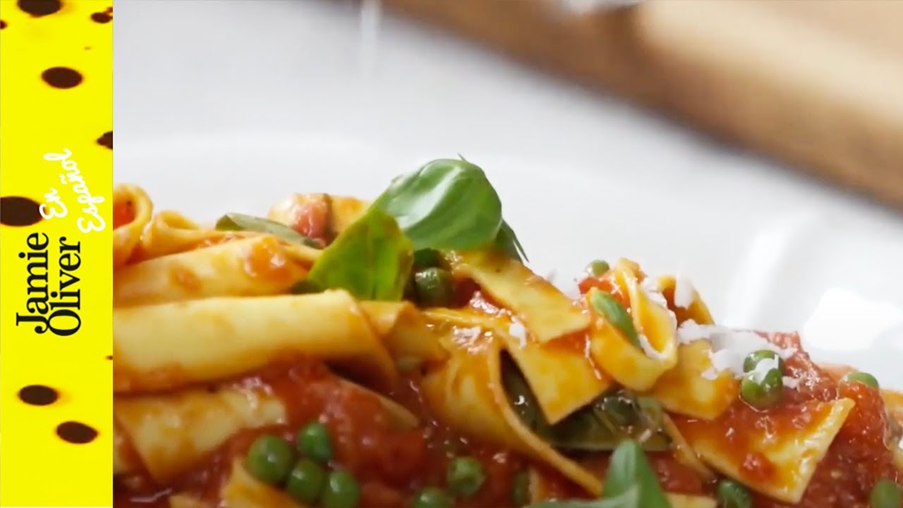 Cómo hacer una salsa de tomate en 3 minutos | Jamie Oliver En Español -  YouTube