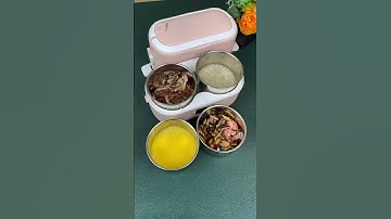 Hộp cơm cắm điện ủ nóng 2 tầng 4 hộp inox Tiger Life