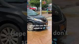 A Flood Next To My House    leak spilling