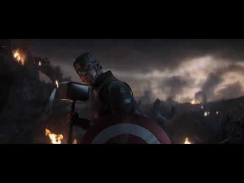 Captain America Wields Mjolnir (Avengers: Endgame)