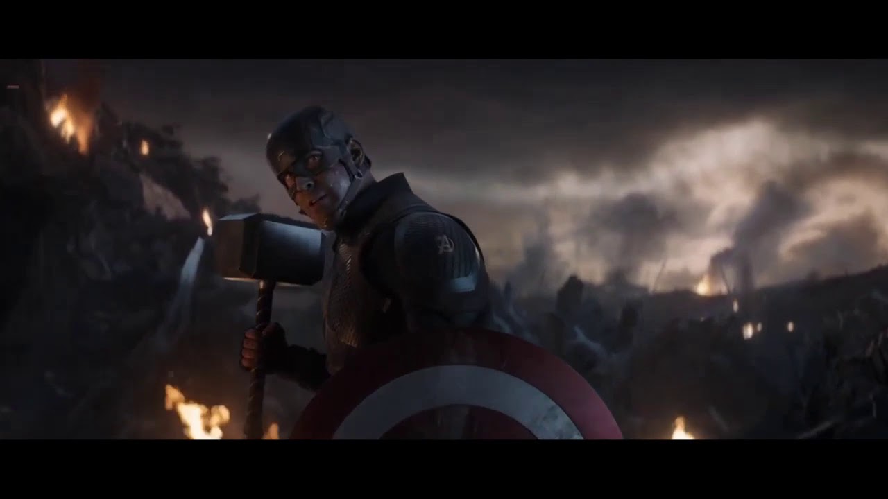 Captain America Wields Mjolnir (Avengers Endgame) YouTube