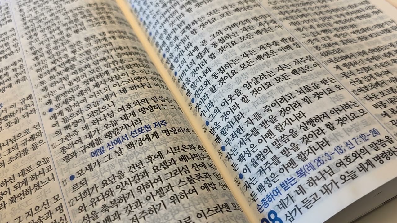 [신명기] 24장-27장