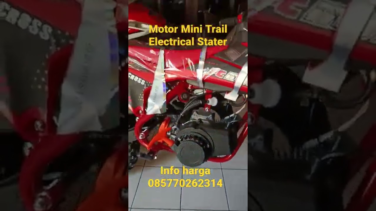Mini Trail Double starter Double Knalpot Model Baru 