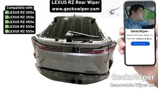 Lexus RZ Rear Wiper Kit Install (GeckoWiper) | Clean OEM Look in 5 Minutes!