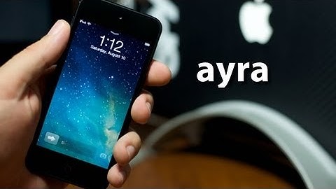 iOS 7 Inspired Lockscreen Tweak - ayra for iPhone & iPod Touch
