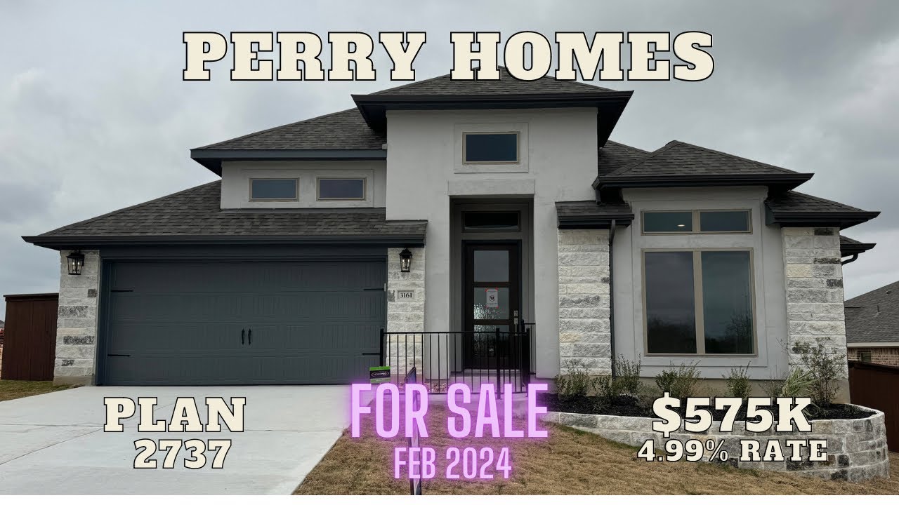 Perry Homes plan 2737 for Sale, mid Feb 2024, Homestead, Schertz Tx