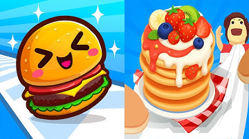 Food Run VS Pancake Run - All Levels Gameplay Android iOS Ep 1