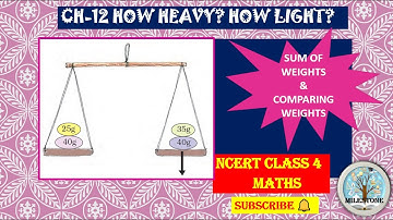 CH-12 HOW HEAVY? HOW LIGHT? CLASS 4 MATHS || SUM OF WEIGHTS AND COMPARING WEIGHTS CLASS 4 MATHS
