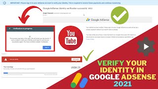 How To VERIFY Your IDENTITY On GOOGLE ADSENSE 2021 | Google ADSENSE Identity Verification 2021