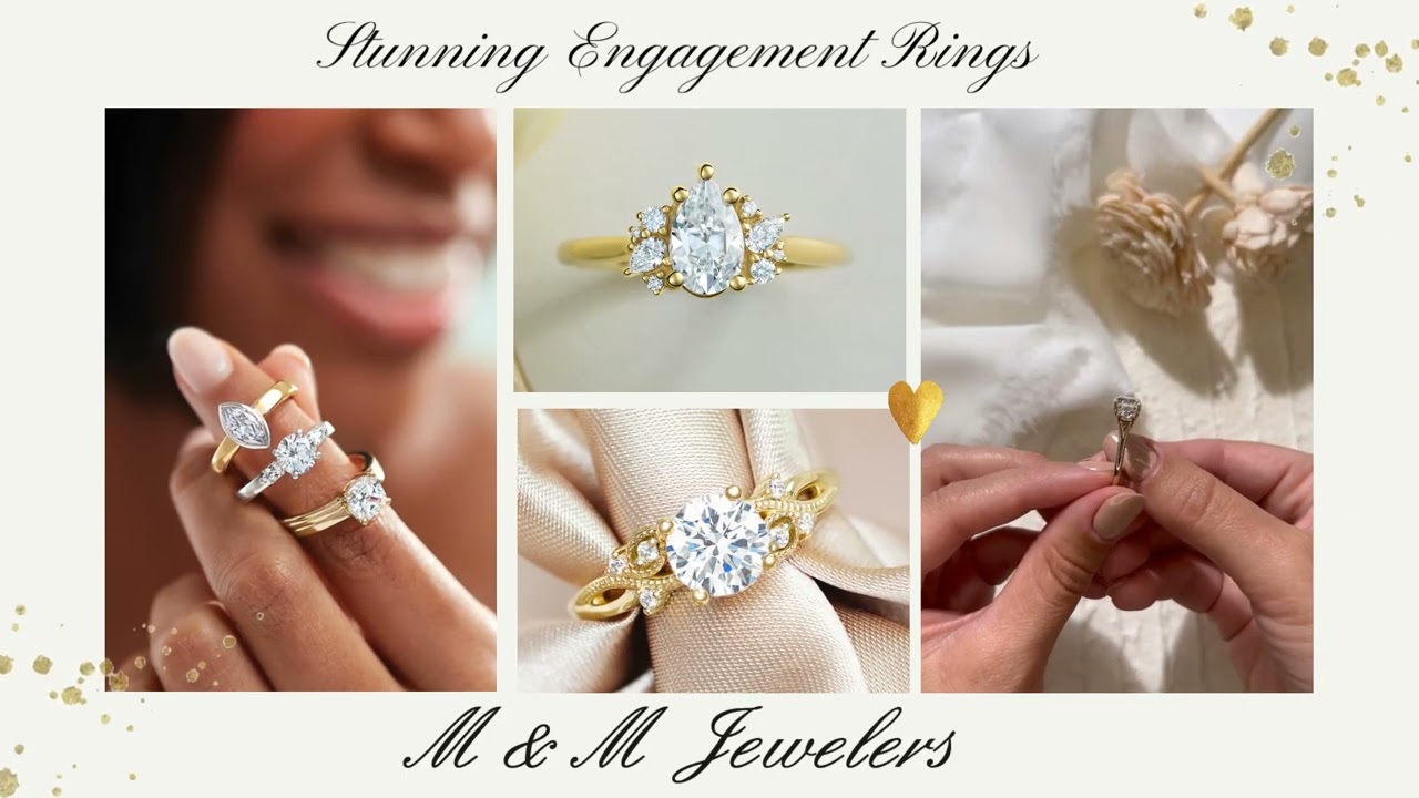 stunning engagement rings at m & m jewelers