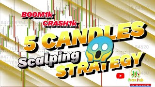 BOOM &amp; CRASH 5 candle&#39;s stick Scalping Strategy + Live trade (98% accurate)