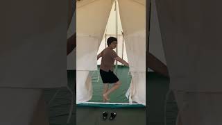 This Tent Has a Front Porch?! | Luxury Glamping with Vsloar Belle Tent