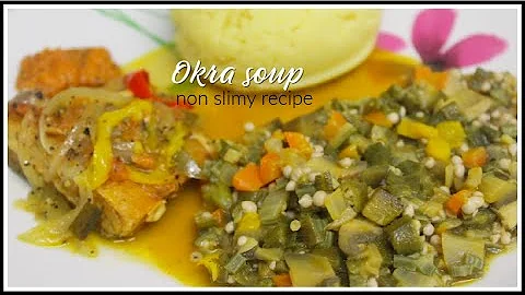 Okra Soup - Non Slimy Recipe Cooked in 30 minutes | Kook With Kim