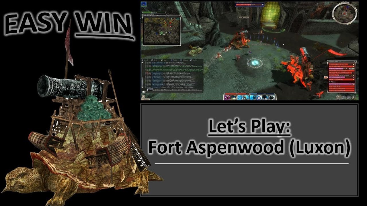 Guild Wars Let's Play Fort Aspenwood LUXON Side EASY Win