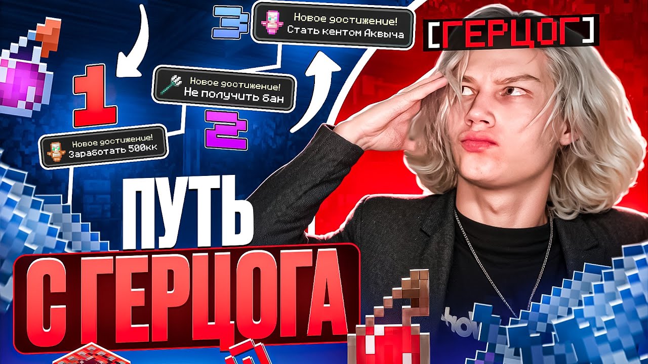 Мой ПУТЬ с ГЕРЦОГА до ВЫСОТ на Анархии - Майнкрафт Фантайм