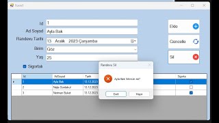 C# Windows Form ile Class ve List Kullanımı | Örnek Uygulama