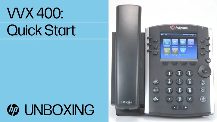 VVX 400: Quick Start | HP Support