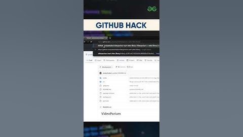 Amazing GitHub HACK! Ft. Prakash Sakari, Mentor-GeeksforGeeks