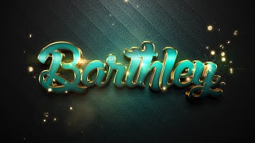 BARTHLEY 3D Text Editable Photoshop | FREE PSD Style 41