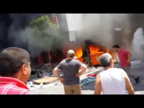 Zeytinburnu'nda patlama sonrası yaşanan dehşet kamerada