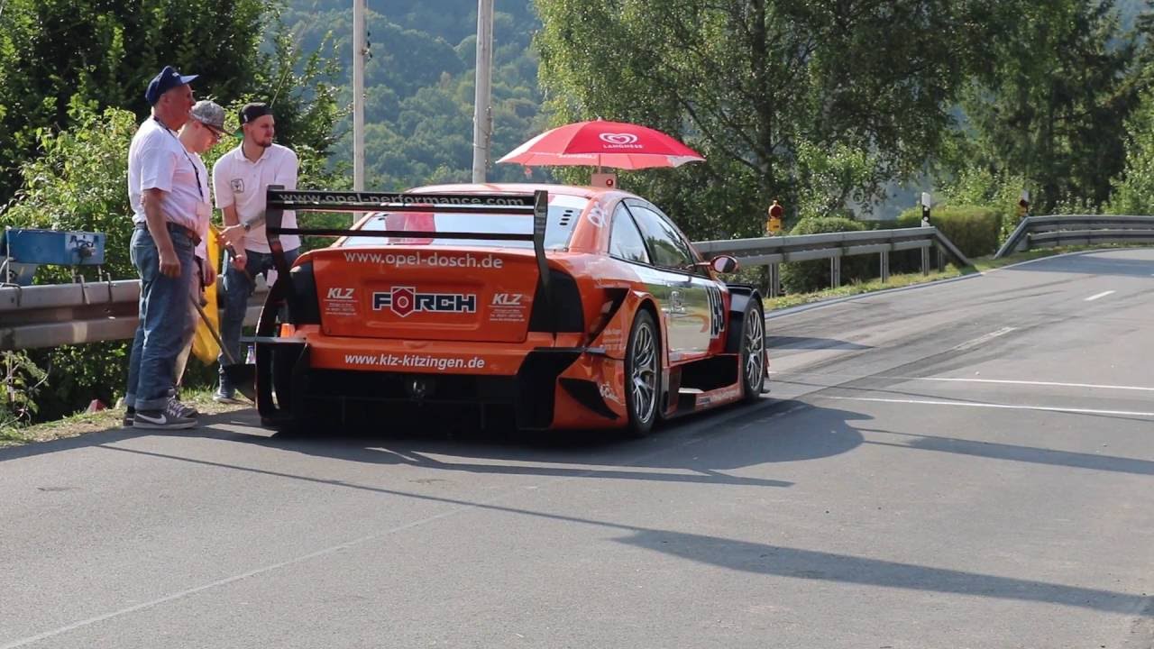 Bergrennen Eichenbühl / Unterfranken 2016 Start Opel Astra V8 DTM / Opel Vectra GTS V8 DTM