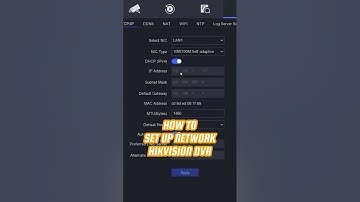 Hikvision DVR Network Setup #cctv #hikvision #cctvcamera