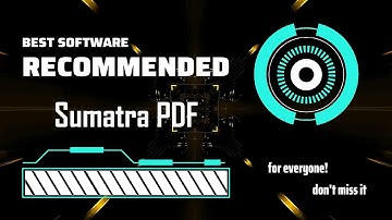 Sumatra PDF - how to choose the best PDF reader software for your pc