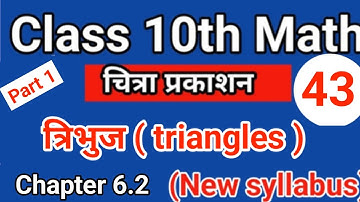 class 10th chitra prakashan math | chapter 6.2 | triangle