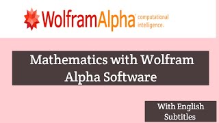 Famous Wolfram Alpha for Mathematics Computation || With English Subtitles Wealth
