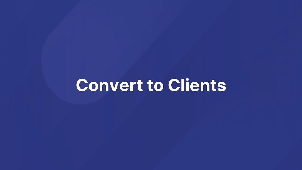 Convert to Clients | CountingWorks PRO
