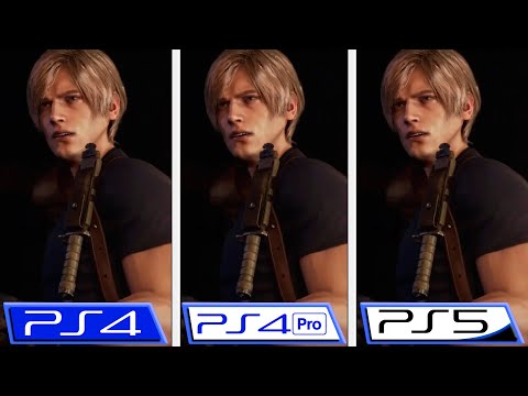 Resident Evil 4 Remake | PS4 - PS4 Pro - PS5 | Graphics Comparison | Chainsaw Demo