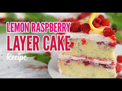 Lemon Raspberry Layer Cake