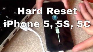 Аппаратный сброс настроек iPhone 5 5S 5C SE