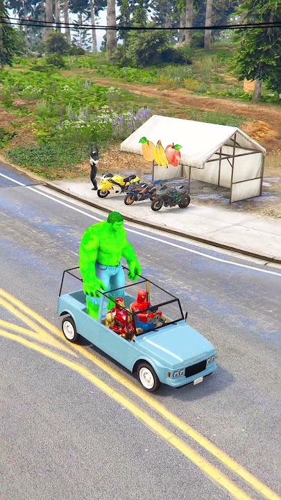 GTA 5 : VENOM STOLE ALL AVENGERS BIKES #shorts