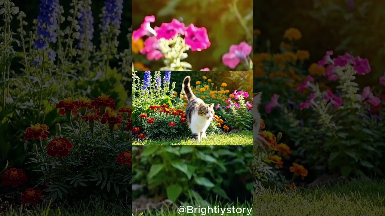 cat and flowers ma ha 